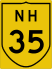 National Highway 35 marker