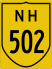 National Highway 502 marker