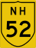 National Highway 52 marker