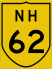 National Highway 62 marker