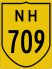 National Highway 709 marker