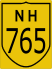 National Highway 765 marker