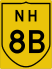 National Highway 8B marker