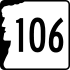 New Hampshire Route 106 marker