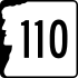 New Hampshire Route 110 marker