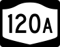 NYS Route 120A marker