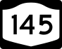 NYS Route 145 marker