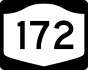 NYS Route 172 marker