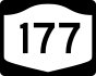 NYS Route 177 marker
