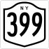 NYS Route 399 marker