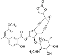 Structural formula of neocarzinostatin