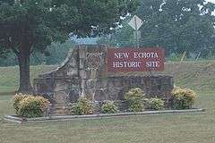 A New Echota sign