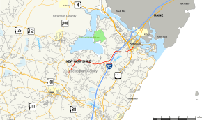 Map of New Hampshire Route 33