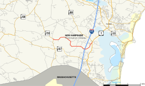 Map of New Hampshire Route 84