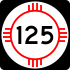 State Road 125 marker