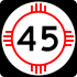 State Road 45 marker