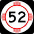 State Road 52 marker