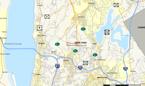 Map of New York State Route 100C