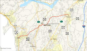 Map of New York State Route 133
