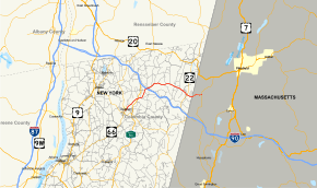 Map of New York State Route 295