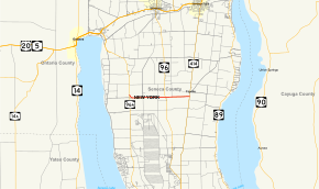 Map of New York State Route 336