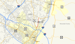 Map of New York State Route 377