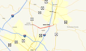 Map of New York State Route 378