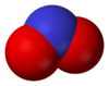 Space-filling model of the nitrite ion