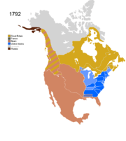 Map showing Non-Native Nations Claim_over NAFTA countries c. 1792