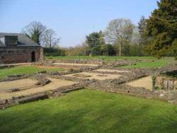 The low-level foundations of the priory buildings