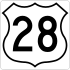 Highway 28 shield