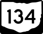 State Route 134 marker