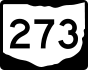 State Route 273 marker