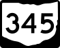 State Route 345 marker