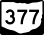 State Route 377 marker