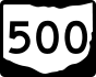 State Route 500 marker