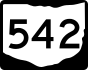State Route 542 marker