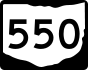 State Route 550 marker