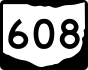 State Route 608 marker