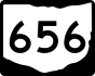 State Route 656 marker