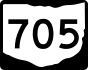 State Route 705 marker