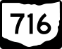 State Route 716 marker