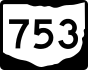 State Route 753 marker