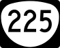 Oregon Route 225 marker