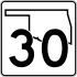 State Highway 30 marker