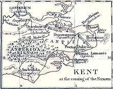 Map of late Roman Kent