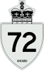Highway 72 shield