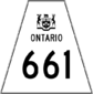 Highway 661 shield