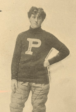 Otto Wagonhurst in his college players uniform.