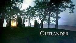 Title card for the STARZ television production Outlander